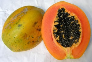 Papaya fruits, pawpaw fruits.