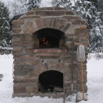 pre-chimney: cookin in the snow