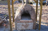 Wood burning oven with no chimney.