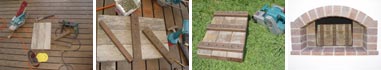 Making wooden door for wood fired ovens.