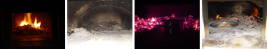 Temperature in fired wood ovens.