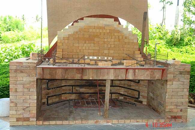 Outdoor Brick Oven Fireplace Combination
