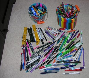 Pen collection, company pens.