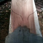 Wooden made pizza paddle DIY.