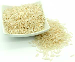 White basmati rice uncooked