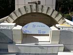 Finishing firebrick work with oven entrance.