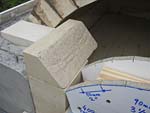 Finishing firebrick work with oven entrance.