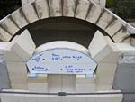 Finishing firebrick work with oven entrance.