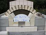 Finishing firebrick work with oven entrance.