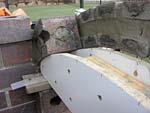 Making flue hood with own arch and front arched decoration.