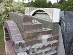 Making flue hood with own arch and front arched decoration.