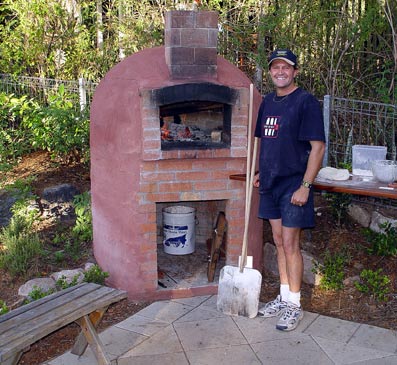 Photo of wood oven located in Queensland's backyard.