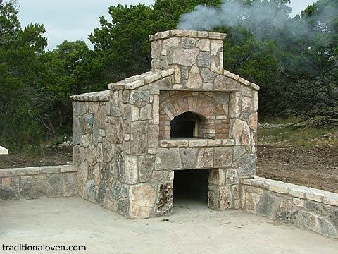 Stone oven built in West Texas by Fred.