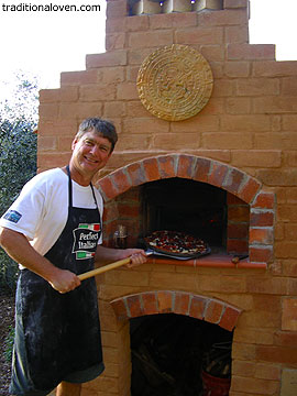 Swishy wood fired brick oven in Bonny Hills.