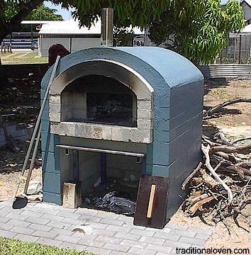 Picture of barrel style oven in Ayr in Qld., Australia.