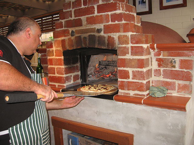 Wood fired pizza oven Amore Mio built by Sam in Victoria, Australia.