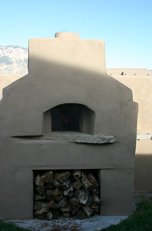 Oven built with American Southwestern design feel to it.