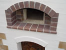 Picture on brick firing dome arch design.