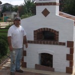 Pizza oven built by Anthony Martini.