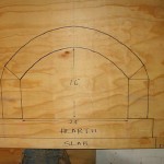 Cross-section through the oven size.