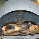 Gas burning pizza oven.