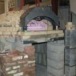 Igloo pizza oven dome construction.