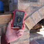 Initial oven hearth temperature before first firing.