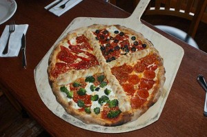 Perfect pizza from a Goodfellas kitchen peel.