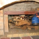 Starting the very first fire.