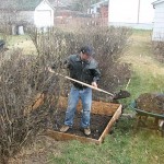 Start with digging footing at snow wall.