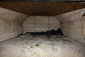 the backofen firebrick dome inside