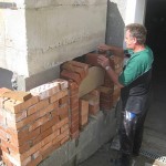 backofen working on brick arch.