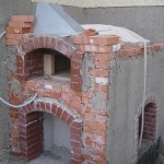 backofen the oven's outer house brick walls