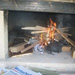 backofen first drying fire to dry the oven dome