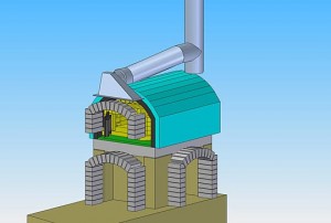 backofen rauchfang auto CAD image of chimney and wood oven