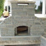 Front of stone oven.