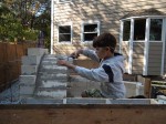 Making firebrick arches for pizza oven