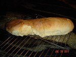 Baked French bread photo