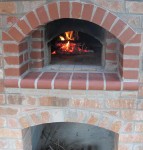 Oven and wood deck higher of the ground