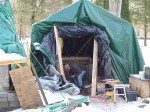 provisional building tent