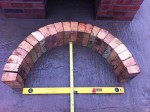 Arch from reclaimed firebricks