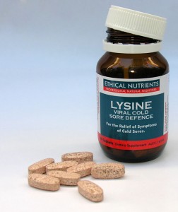 Lysine 800mg tablets from Ethical Nutrients