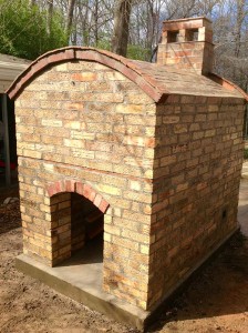 Reclaimed bricks back-view