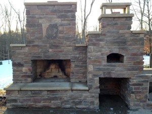 Combo oven and fireplace