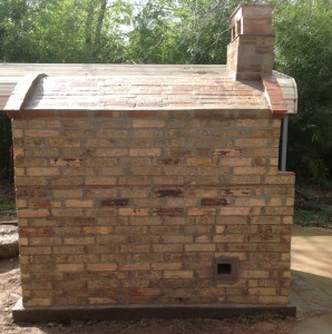 Recycled bricks character