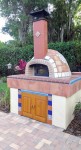 Half-spherical pizza oven