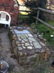 Stone base for brick oven