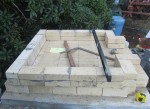 Hearth and walls made from all tapered firebricks