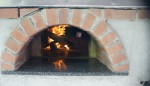 front wall of the oven