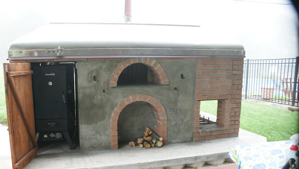 Pizza Oven With Fireplace And Smoker, Outdoor Fireplace Pizza Oven Smoker